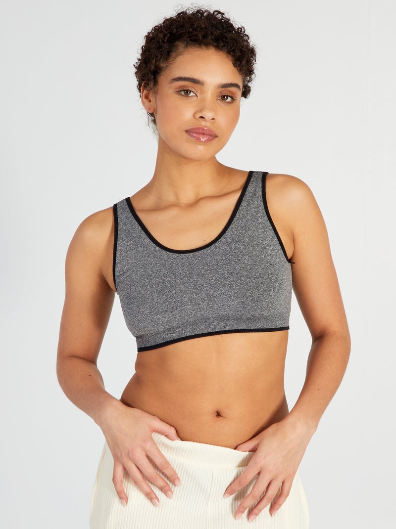 Brassière réversible - collection facile à enfiler Noir - Kiabi