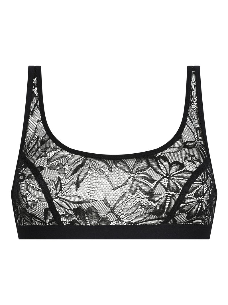 Brassière sans armature en dentelle Mod de Dim Noir - Kiabi