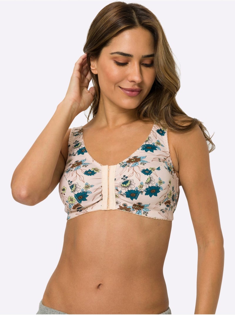 Brassière Sans Armatures - Moda Vilona - Lot de 2 Bleu pétrole - Kiabi
