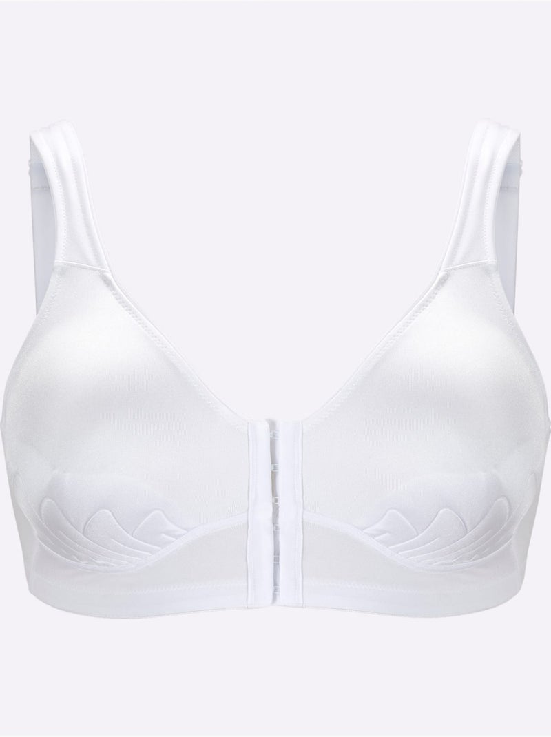 Brassière Sans Armatures à Fermeture Devant - Witt Blanc - Kiabi