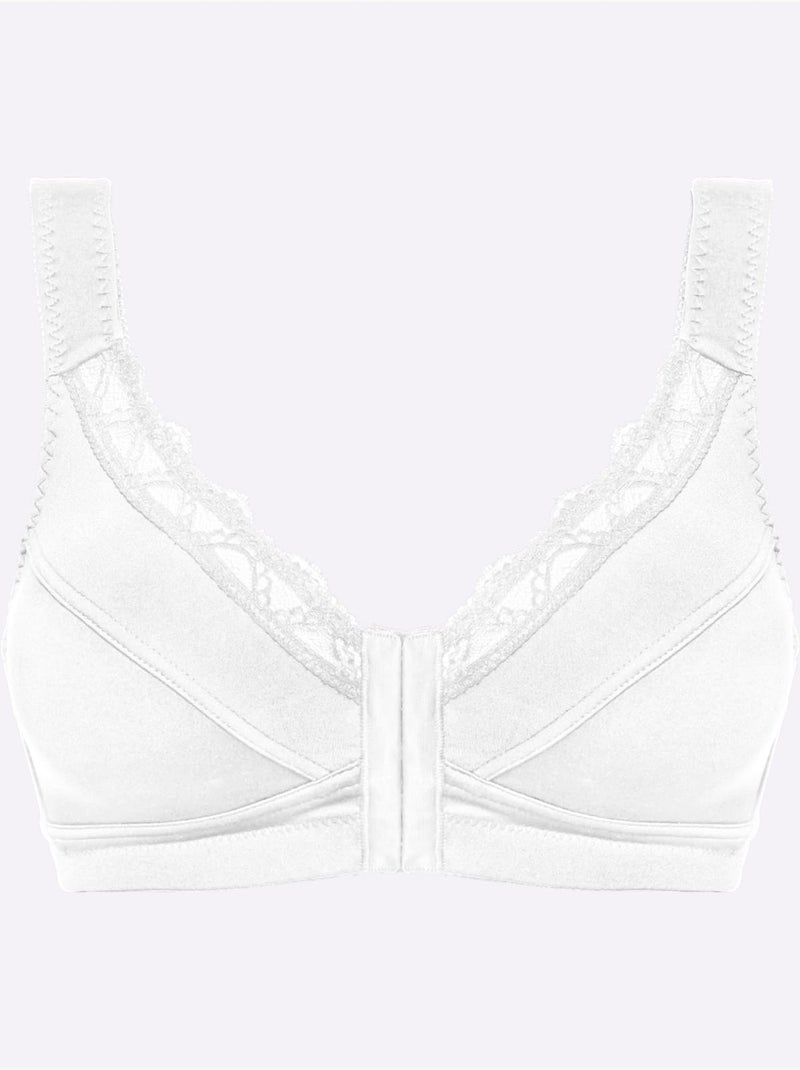 Brassière Sans Armatures à Fermeture Devant - Witt Blanc - Kiabi