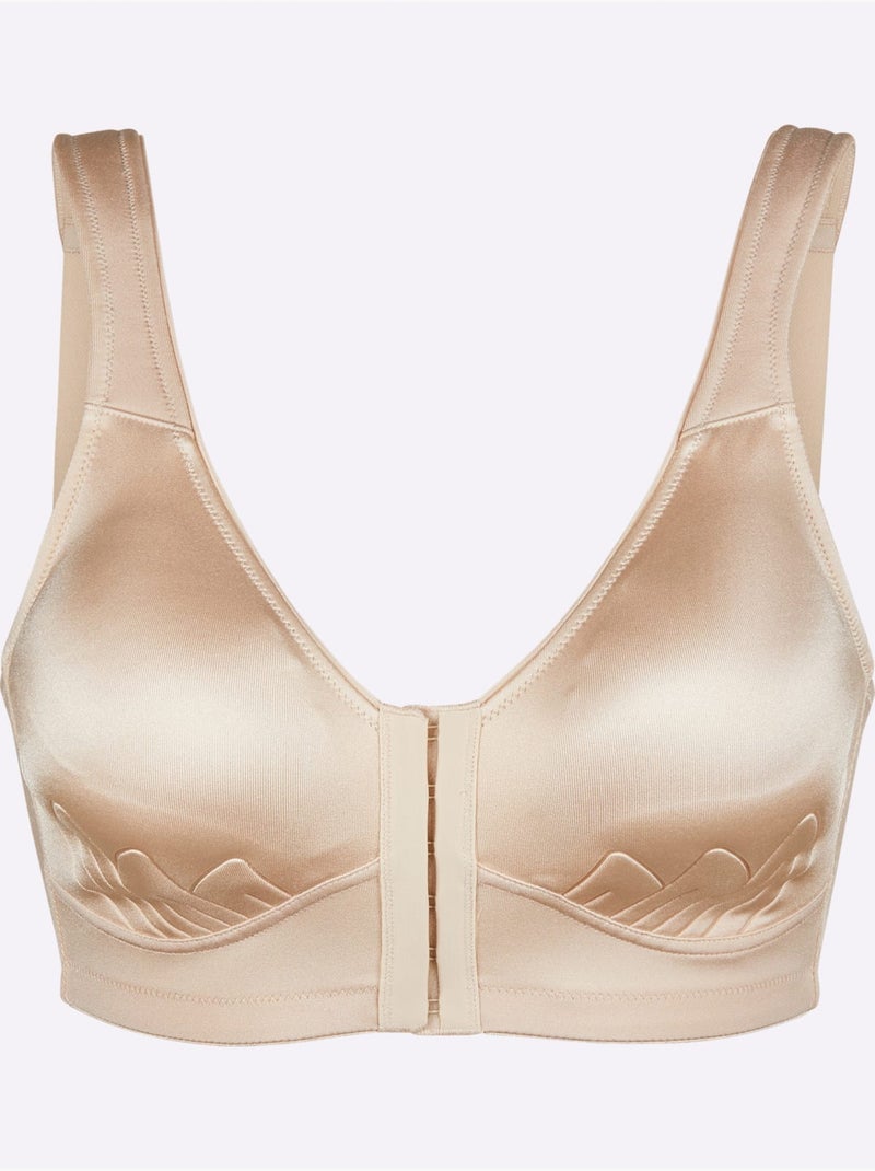 Brassière Sans Armatures à Fermeture Devant - Witt Marron clair - Kiabi