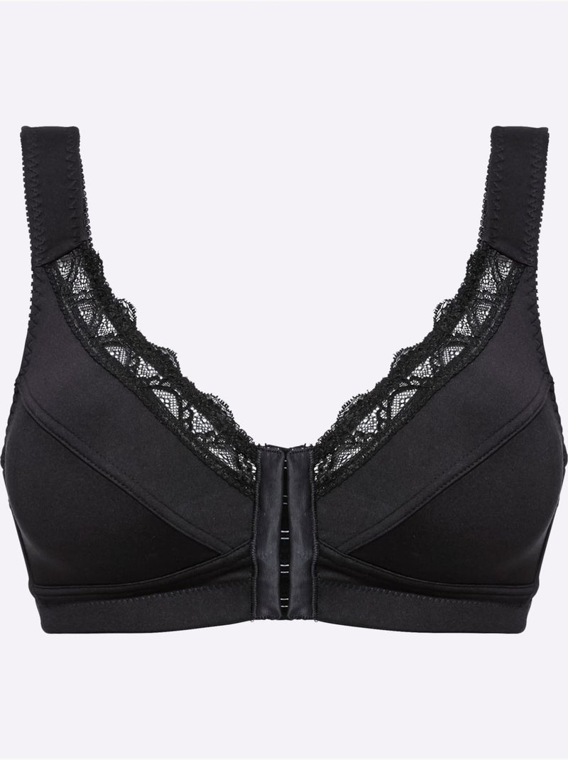 Brassière Sans Armatures à Fermeture Devant - Witt Noir - Kiabi