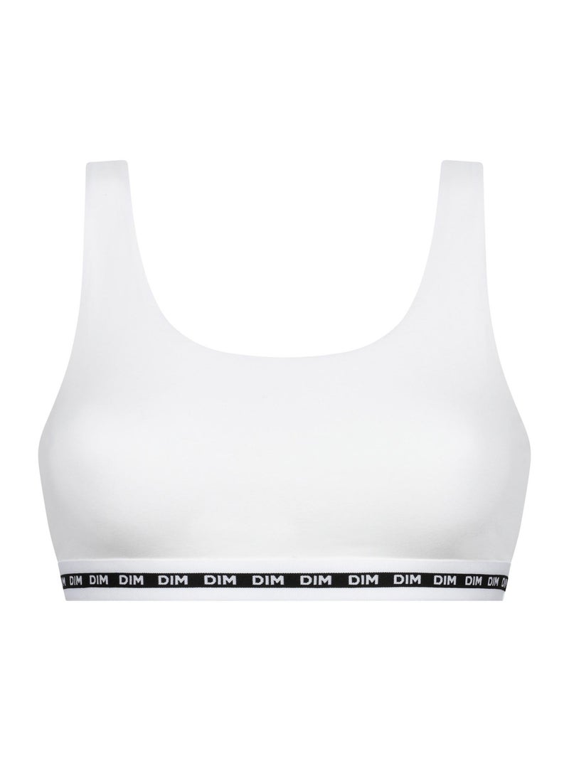 Brassière sans armatures Icons Essentiel Blanc - Kiabi