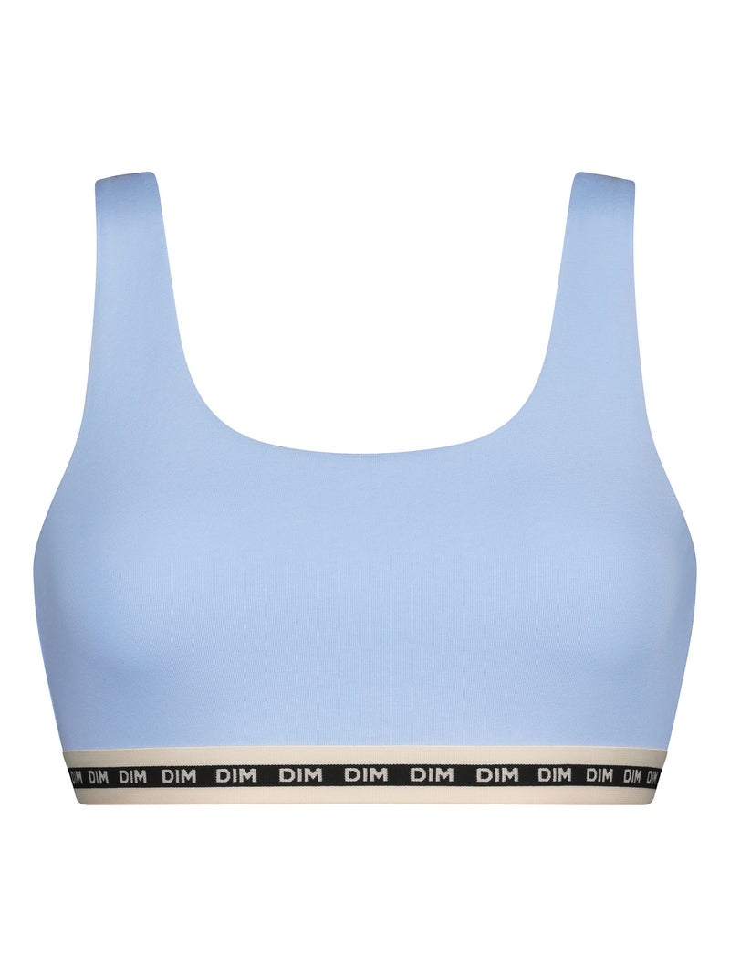Brassière sans armatures Icons Essentiel Bleu azur - Kiabi