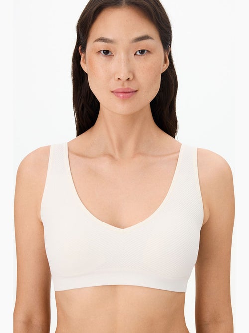 Brassière sans couture avec coussinets amovibles penti - Kiabi