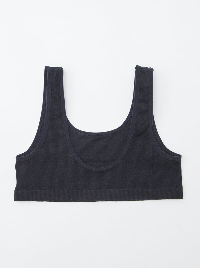 Brassière sans couture 'Petit Béguin' Noir - Kiabi