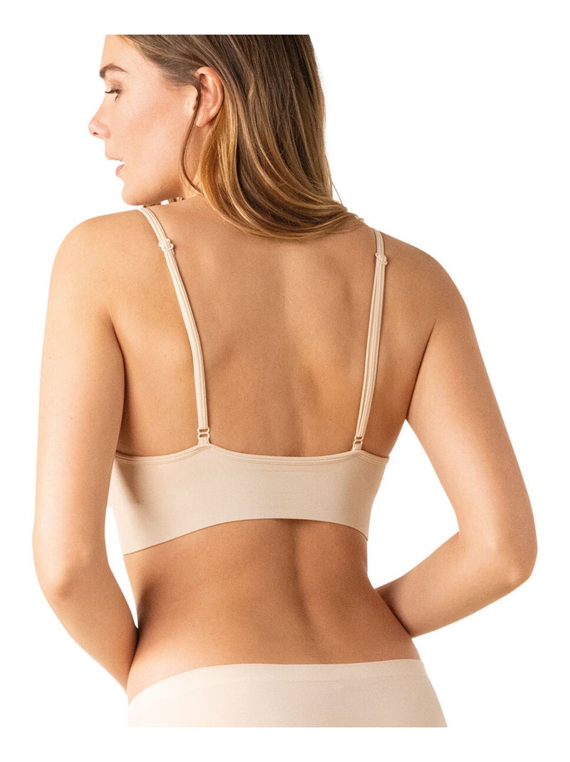 Brassière sans coutures femme My Petit Prix Athena Beige - Kiabi