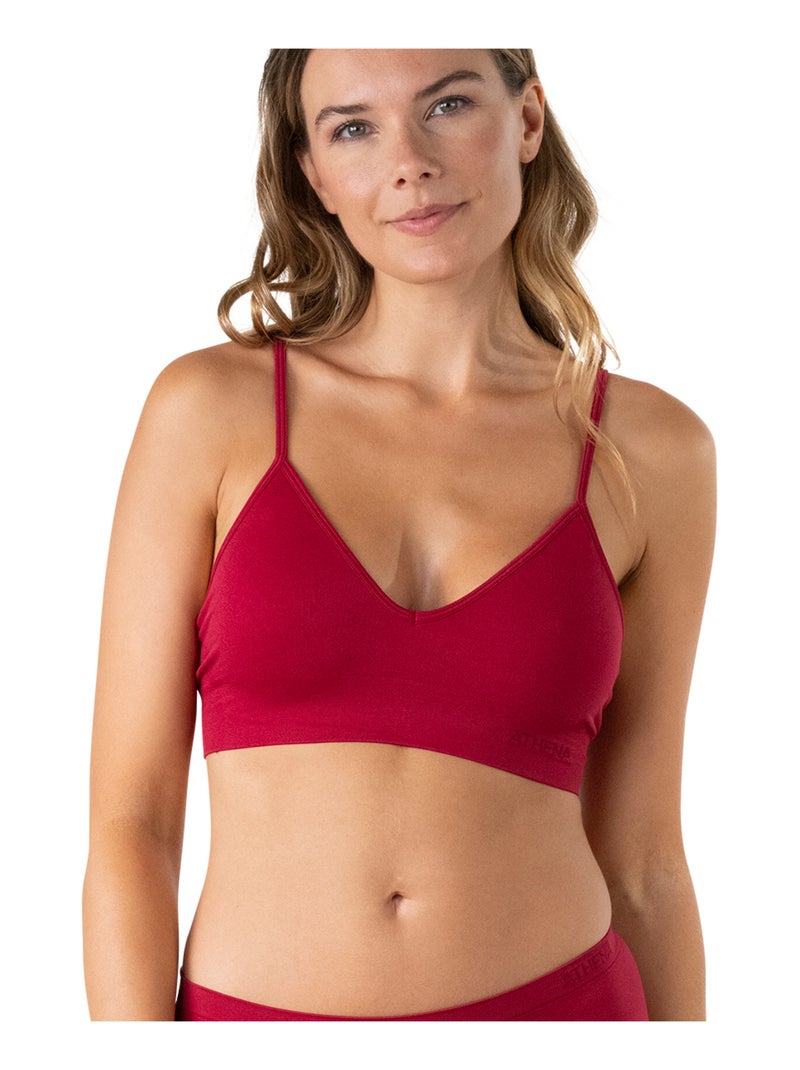 Brassière sans coutures femme My Petit Prix Athena Rouge - Kiabi