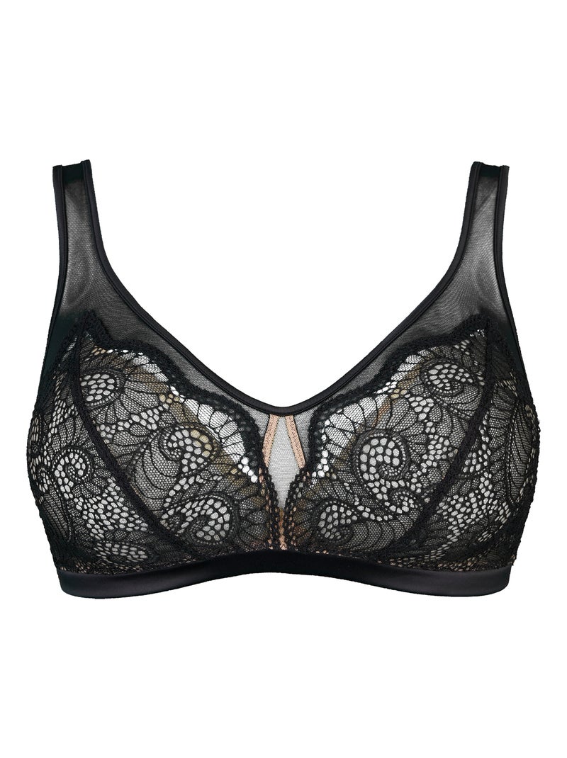 Brassière Serena Sans Complexe Noir Beige - Kiabi