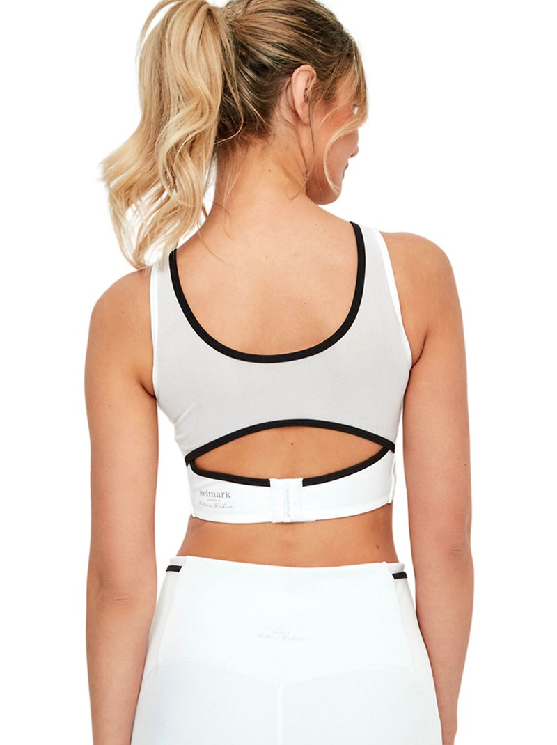 Brassière soutien-gorge de sport coques amovibles st8 Blanc - Kiabi