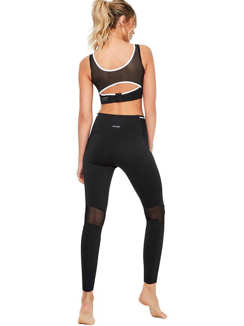 Brassière soutien-gorge de sport coques amovibles st8 Noir - Kiabi