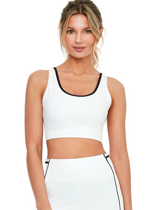 Brassière soutien-gorge de sport coques amovibles tech st8 - Kiabi Brassière soutien-gorge de sport coques amovibles tech st8 - Kiabi