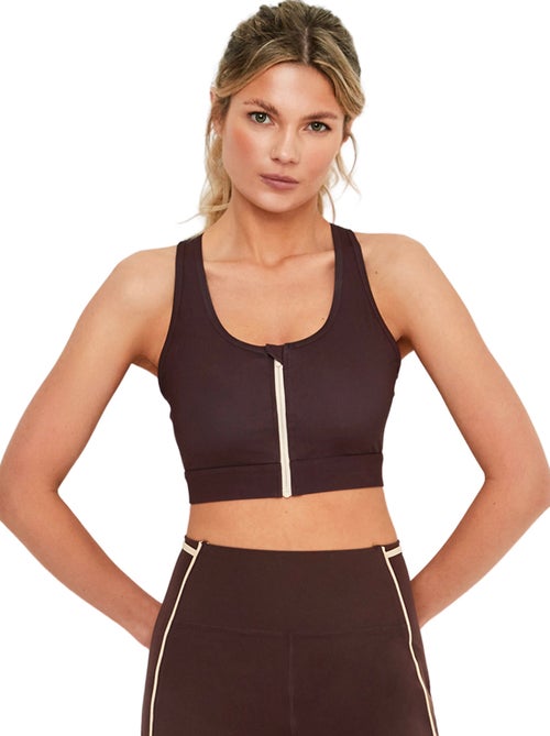 Brassière soutien-gorge de sport ouverture frontale tech st8 - Kiabi Brassière soutien-gorge de sport ouverture frontale tech st8 - Kiabi