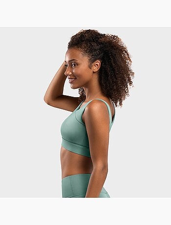 Brassière sport - maintien élevé fitness femme cross