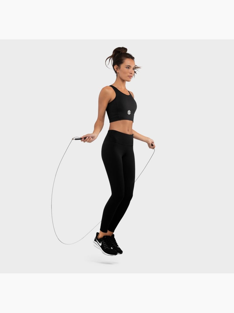 Brassière sport fitness femme crunch Noir - Kiabi