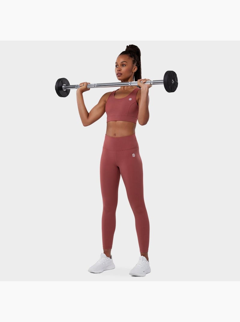 Brassière sport fitness femme effort Gris galet - Kiabi