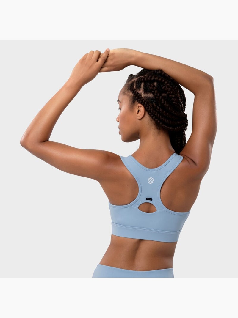 Brassière sport fitness femme rain Bleu gris - Kiabi