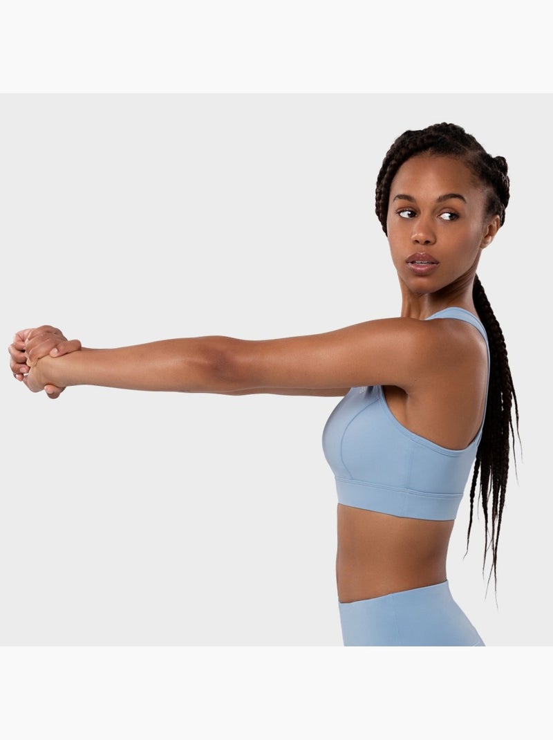 Brassière sport fitness femme rain Bleu gris - Kiabi