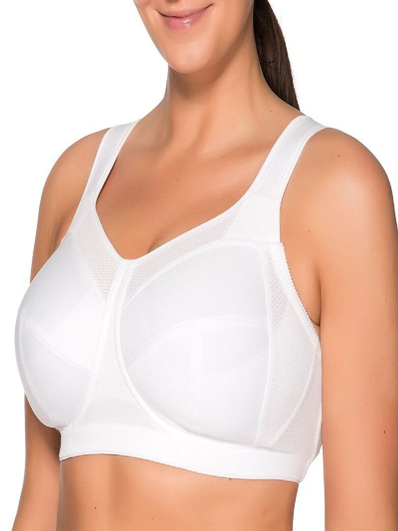 Brassière sport sans armatures Kate Blanc - Kiabi