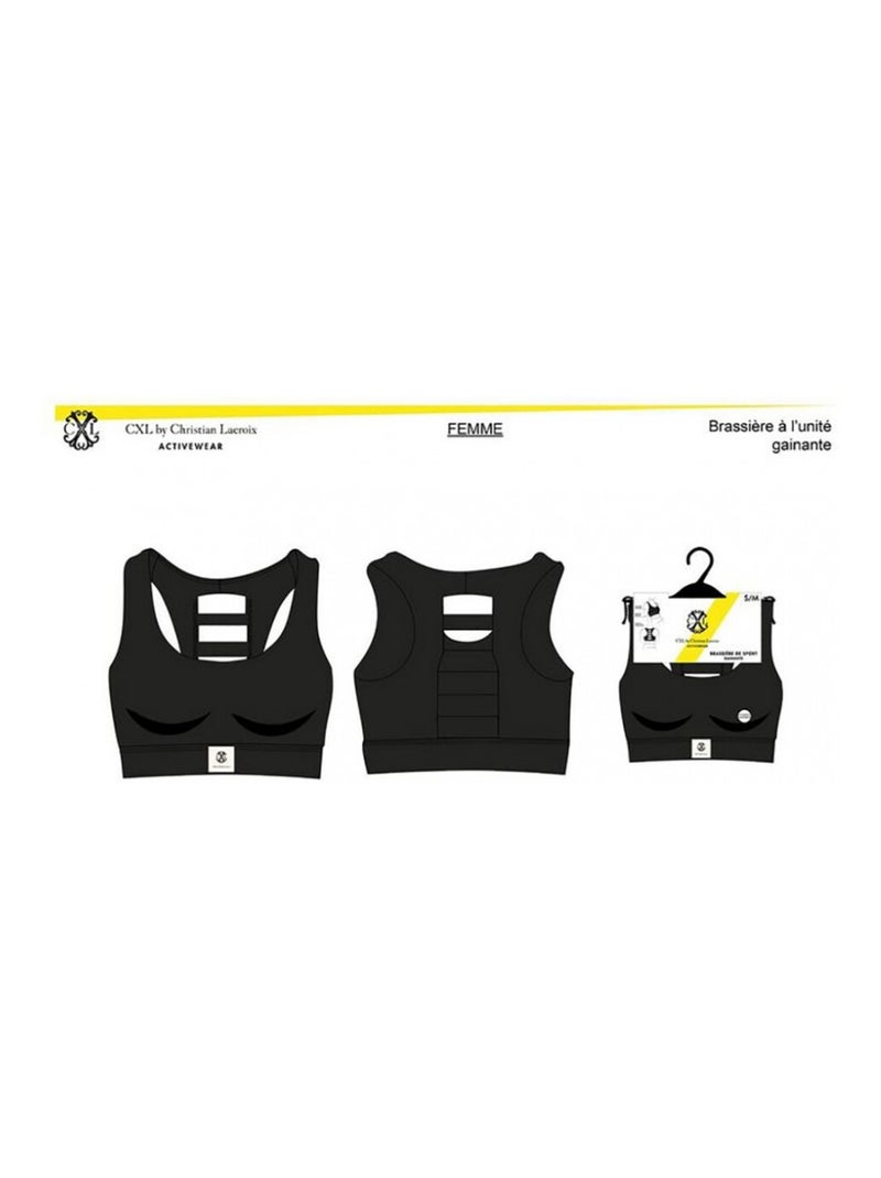 Brassiere Sportswear CXL By LACROIX Noir - Kiabi