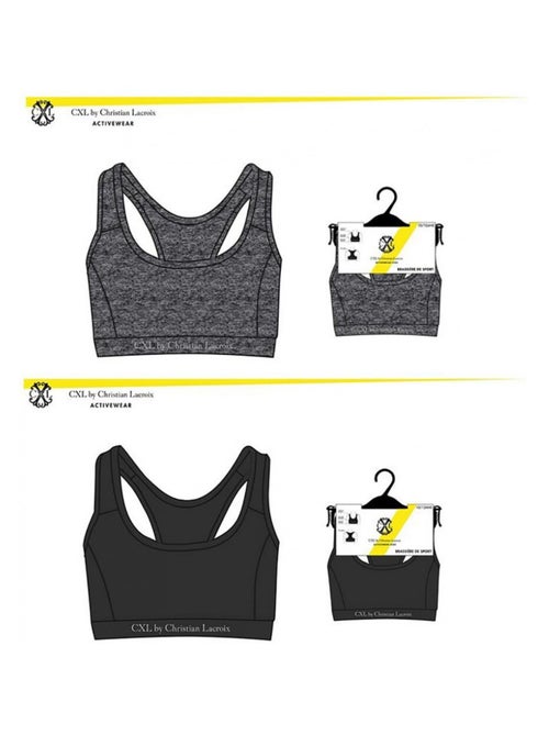 Brassiere Sportswear CXL By LACROIX X2 - Pack de 2 - Kiabi