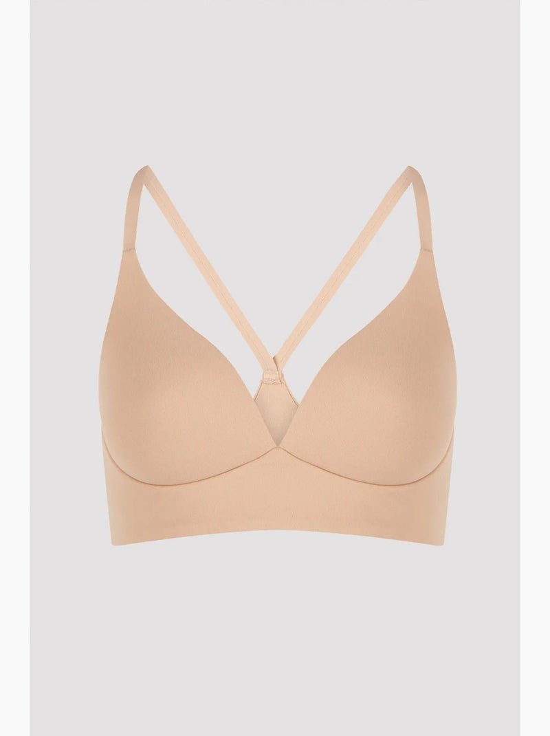 Brassière super sans armatures penti Beige argile - Kiabi