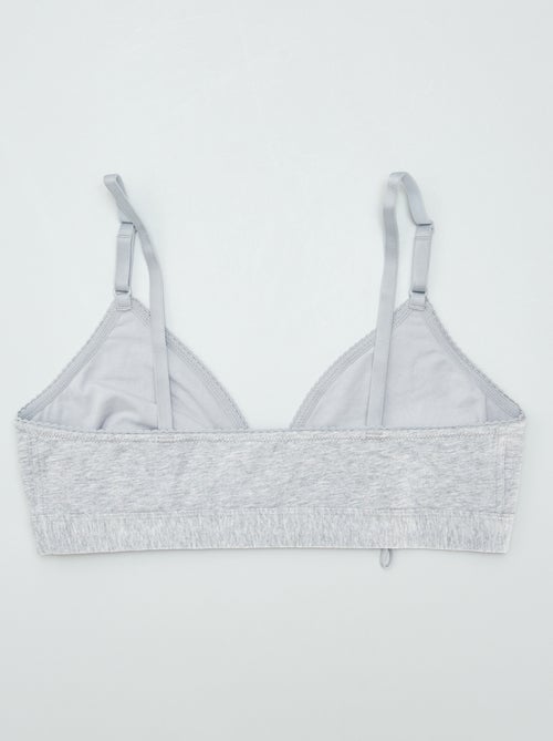 Brassière triangle sans armatures - collection facile à enfiler - Kiabi