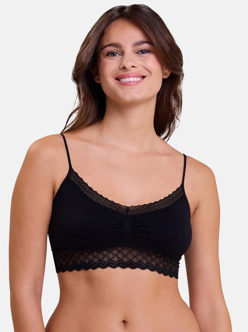 Brassière Zen Dentelle Billet Doux Noir - Kiabi