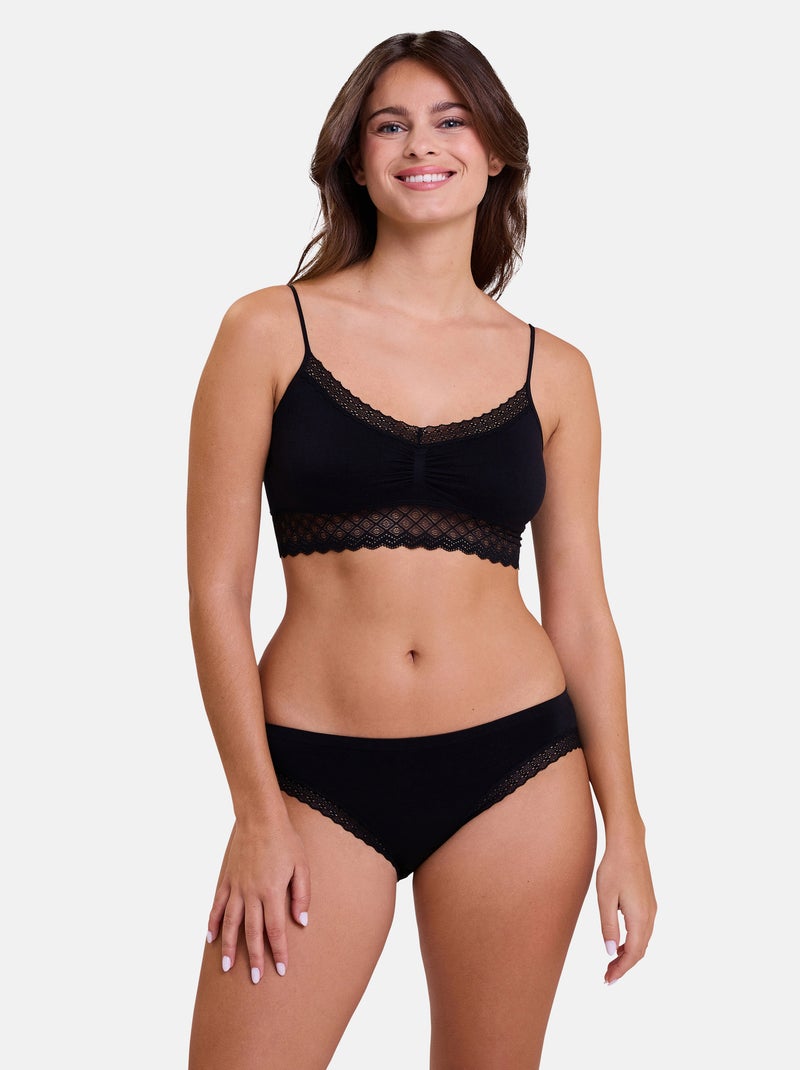 Brassière Zen Dentelle Billet Doux Noir - Kiabi