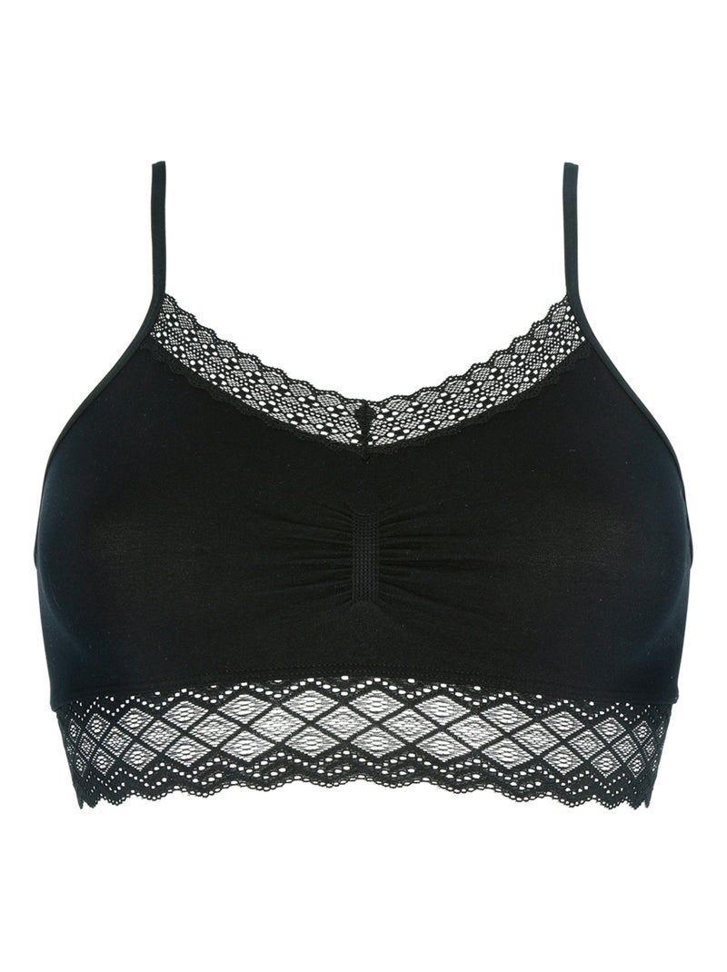 Brassière Zen Dentelle Billet Doux Noir - Kiabi