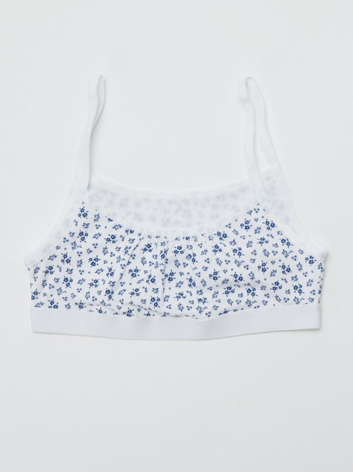 Brassières à fines bretelles en jersey - Lot de 2 - Kiabi
