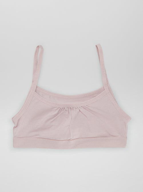 Brassières à fines bretelles en jersey - Lot de 2 - Kiabi