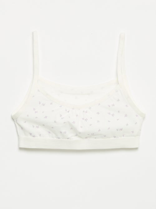 Brassières à fines bretelles en jersey - Lot de 2 - Kiabi