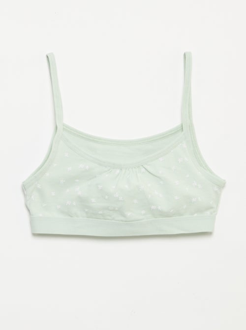 Brassières à fines bretelles en jersey - Lot de 2 - Kiabi