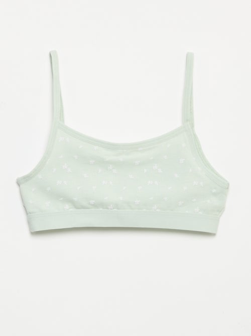 Brassières à fines bretelles en jersey - Lot de 2 - Kiabi
