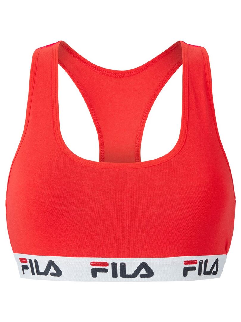 Brassieres coton femme FU6042 Uni Fila Rouge Kiabi 9.90