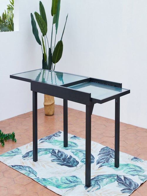 BRESCIA Table de jardin extensible en aluminium grise - Kiabi BRESCIA Table de jardin extensible en aluminium grise - Kiabi