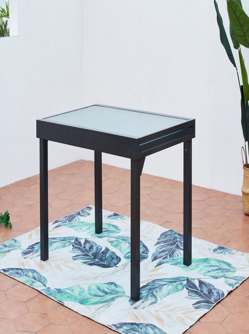 BRESCIA Table de jardin extensible en aluminium grise - Kiabi BRESCIA Table de jardin extensible en aluminium grise - Kiabi