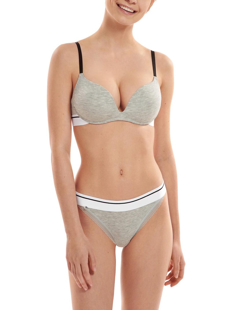 Brésilien bikini Youthful Gris - Kiabi