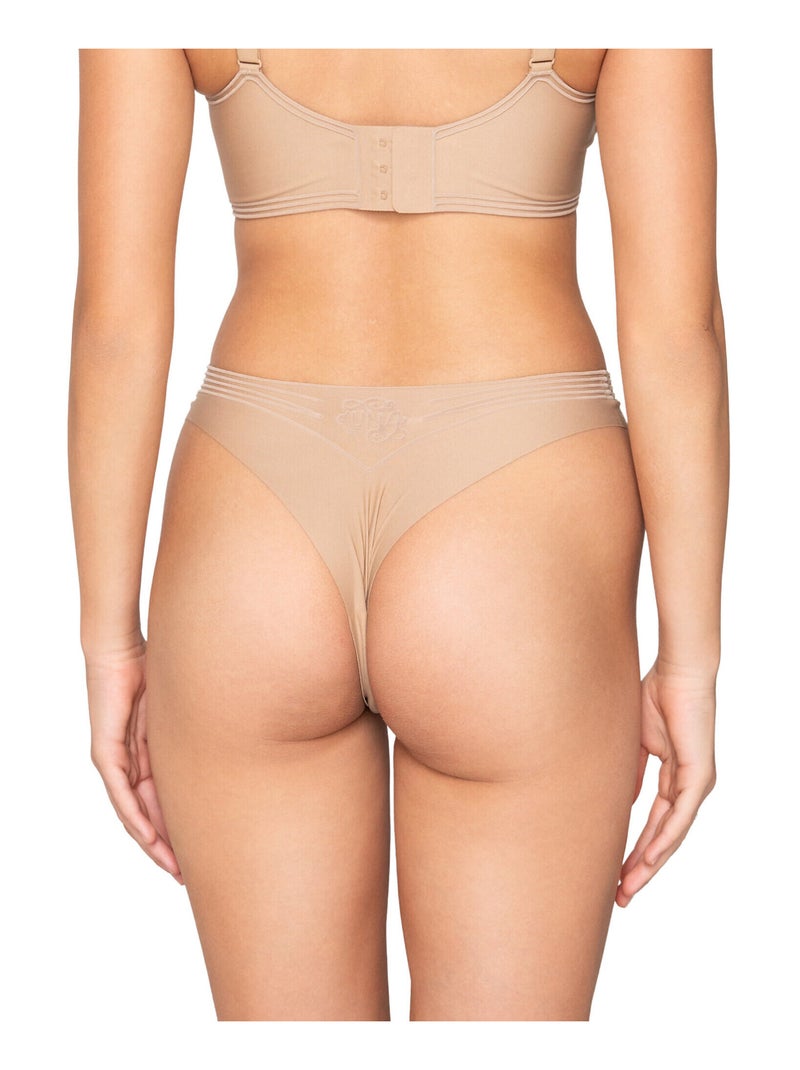 Brésilien de sport contour silicone MOTION Beige - Kiabi