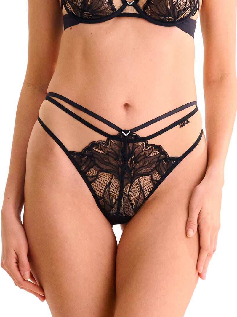 Brésilien échancré CHARISMA Noir - Kiabi