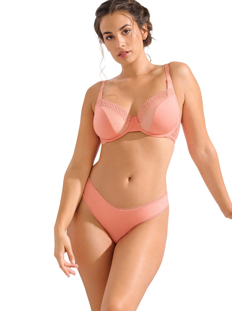 Brésilien échancré POMPEYA Rose - Kiabi