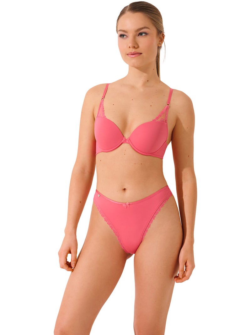 Brésilien échancré SUNSET Rose - Kiabi