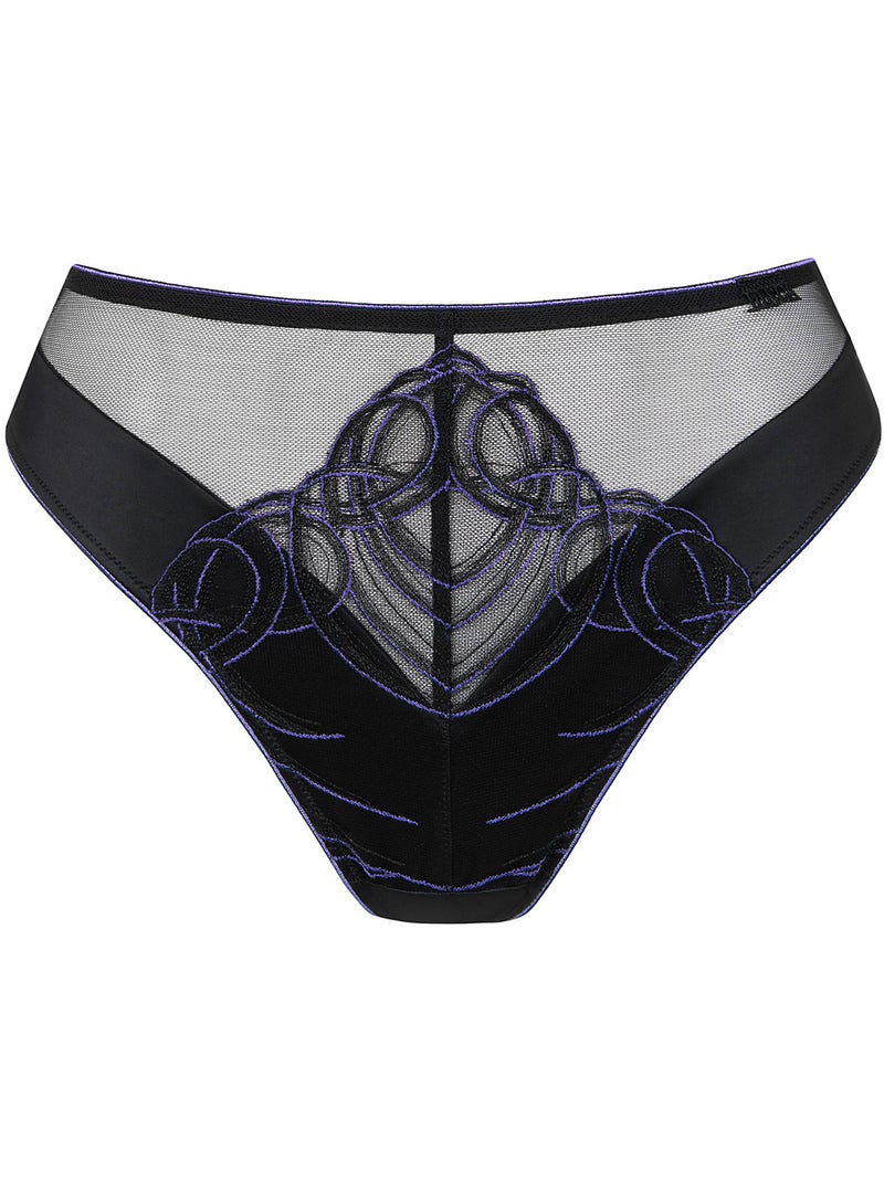 Brésilien échancré taille haute Amaze Noir - Kiabi