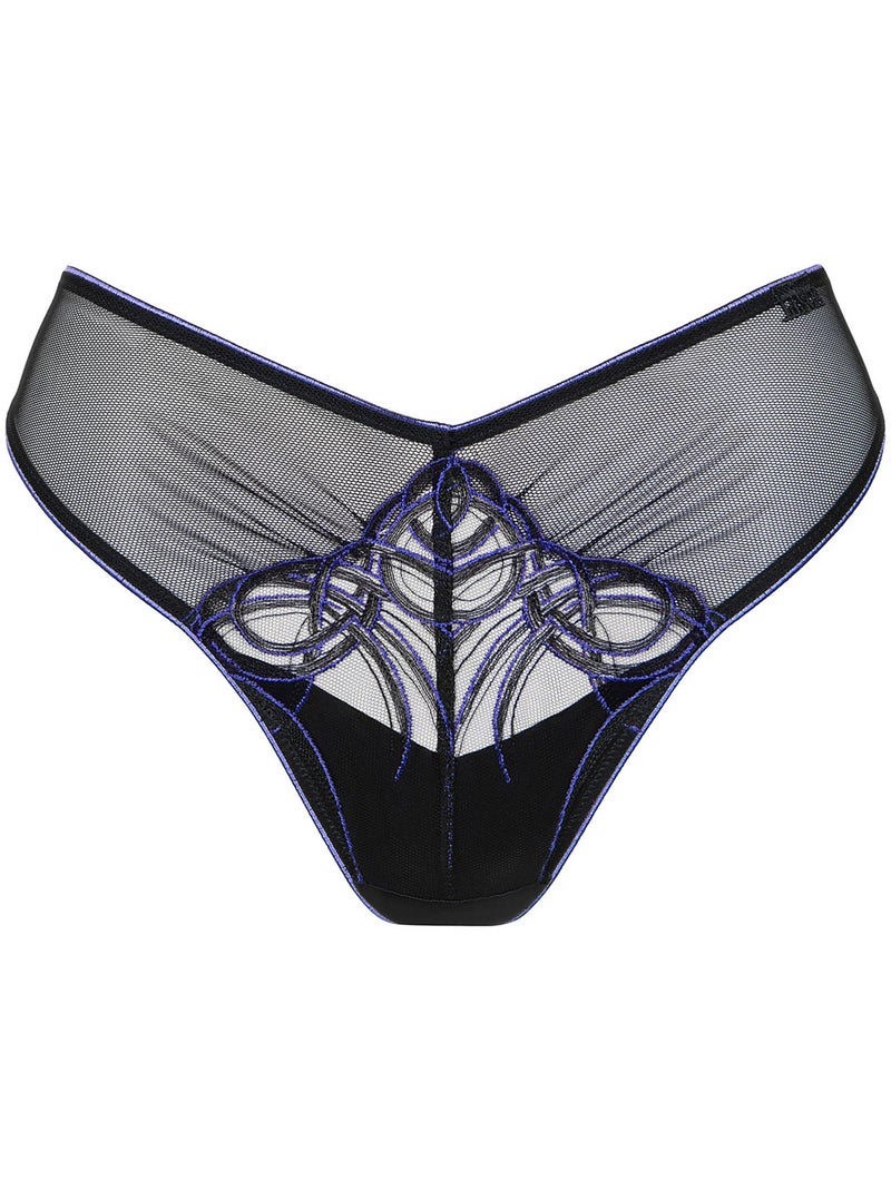 Brésilien string échancré Amaze Noir - Kiabi