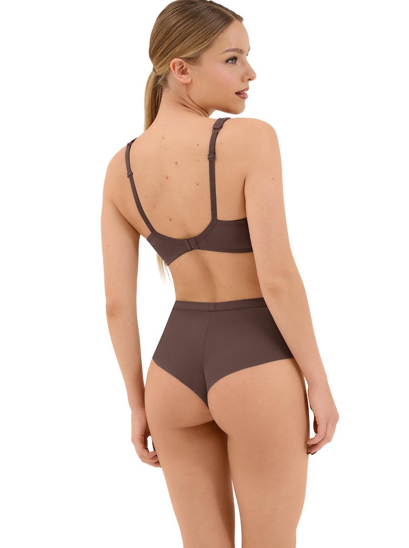 Brésilien taille haute Maya Marron chocolat - Kiabi