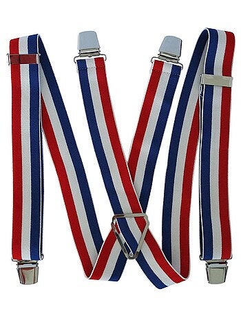 Bretelles bleu blanc rouge