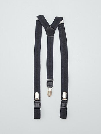 Bretelles pour homme unies en textile