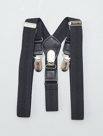Bretelles pour homme unies en textile